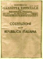 Copertina della Costituzione italiana