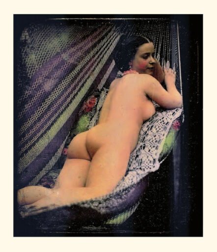fotografia erotica colorata a mano - 1855 ca.