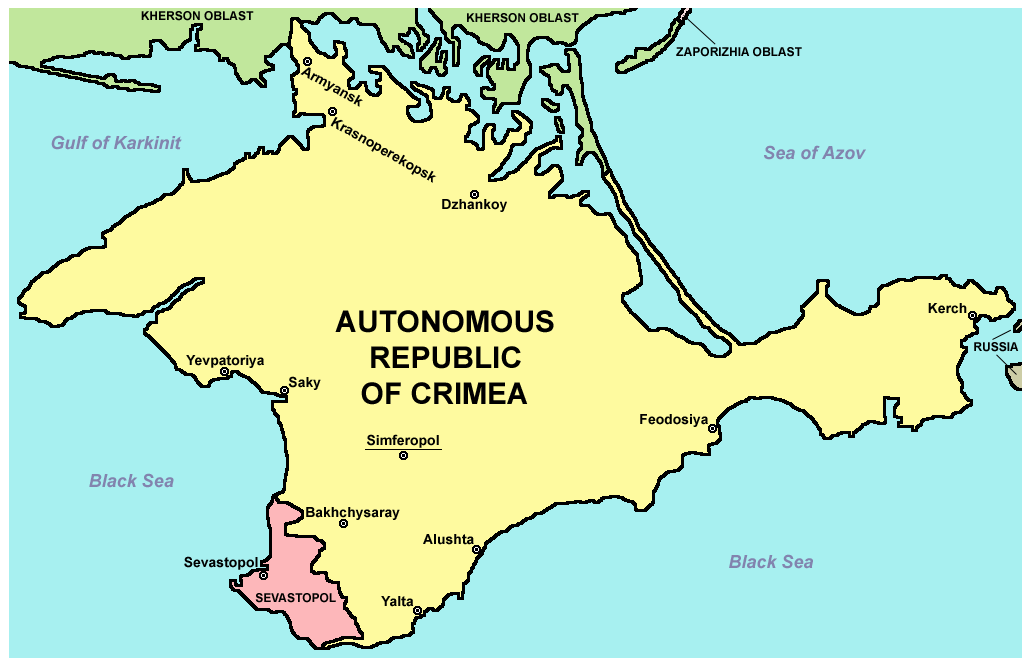 Raffigurazione della repubblica autonoma di Crimea