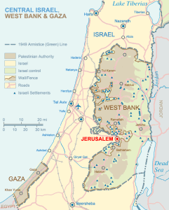 cartina geografica israele e gaza