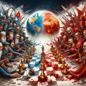 una sanguinosa partita a scacchi tra oriente e occidente